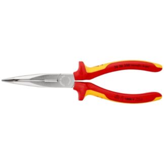 Knipex 2626200 8" Insulated Long Nose 40º Angled Pliers with Cutter - 1000V