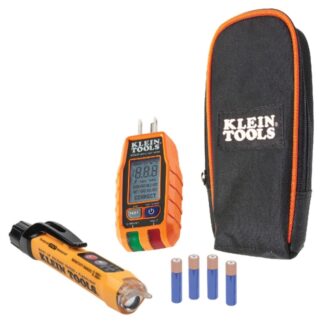 Klein RT250KIT NCVT3P/RT250 GFCI Dual-Range Receptacle Tester Electrical Test Kit