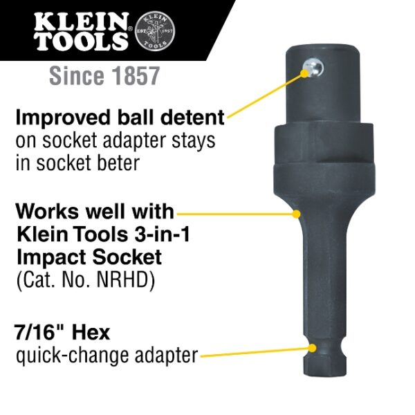 Klein NRHDA Adapter for NRHD 3-in-1 Impact Socket