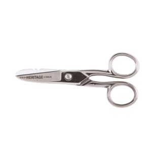 Klein G100CS Serrated Electricians Scissor With Stripping Notches