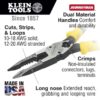 Klein J207-8CR 8-1/2" All-Purpose Needle Nose Pliers with Crimper
