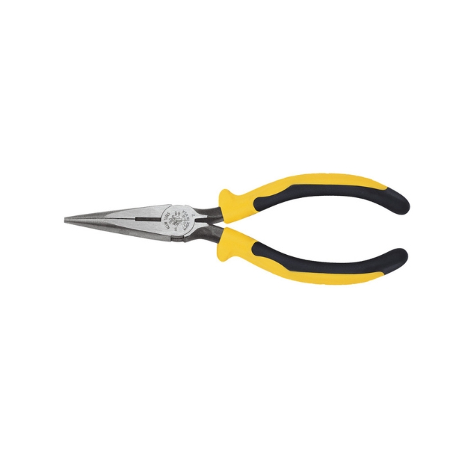 Klein J203-6 6" Needle Nose Side Cutter Pliers with Curved Handles