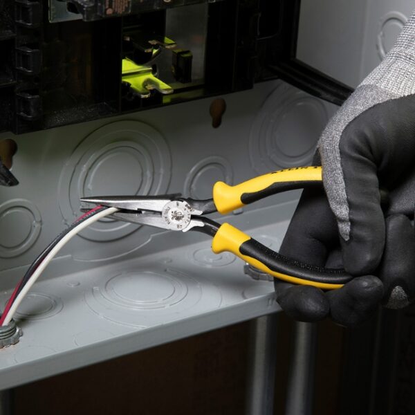 Klein J203-6 6" Needle Nose Side Cutter Pliers with Curved Handles