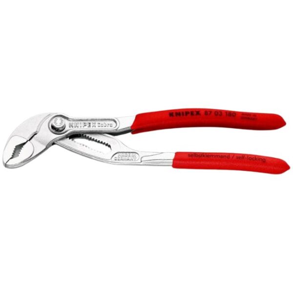 Knipex 8703180 7-1/4" (180mm) COBRA Water Pump Pliers Knipex 8703180 7-1/4" (180mm) COBRA Water Pump Pliers