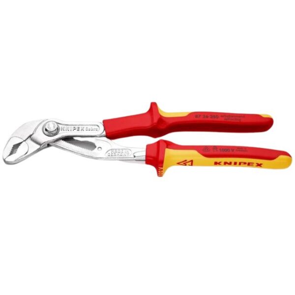 Knipex 8726250 10" (250mm) COBRA High-Tech Water Pump Pliers - 1000V Knipex 8726250 10" (250mm) COBRA High-Tech Water Pump Pliers - 1000V