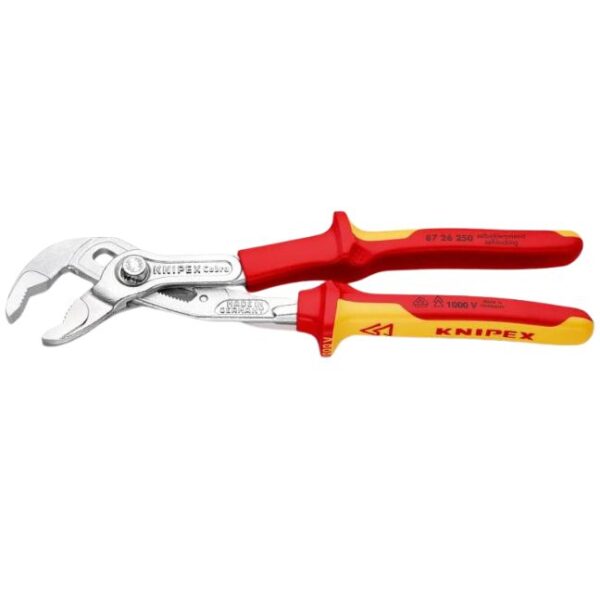 Knipex 8726250 10" (250mm) COBRA High-Tech Water Pump Pliers - 1000V Knipex 8726250 10" (250mm) COBRA High-Tech Water Pump Pliers - 1000V