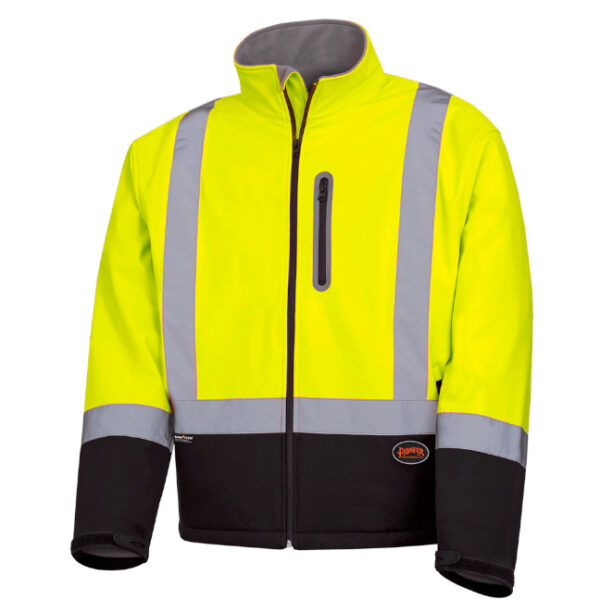 Pioneer Hi-Viz Softshell Mechanical Strength Safety Jacket Pioneer Hi-Viz Softshell Mechanical Strength Safety Jacket