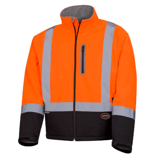 Pioneer Hi-Viz Softshell Mechanical Strength Safety Jacket2 Pioneer Hi-Viz Softshell Mechanical Strength Safety Jacket