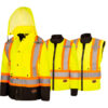 Pioneer Women's 300D Hi-Viz 7-in-1 Waterproof Safety Parka