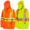 Pioneer Women's Hi-Viz 300D Polyester Waterproof Safety Jacket