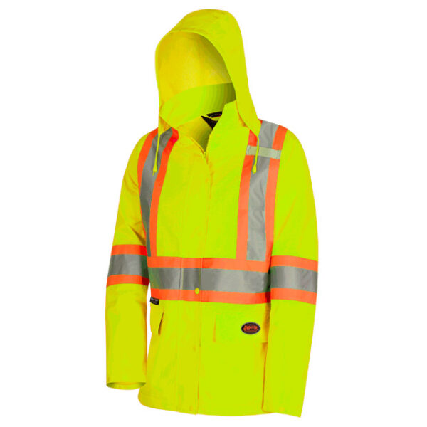 Pioneer Women's Hi-Viz 300D Polyester Waterproof Safety Jacket