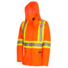 Pioneer Women's Hi-Viz 300D Polyester Waterproof Safety Jacket
