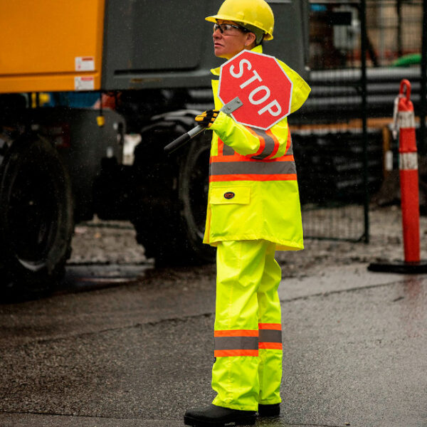 Pioneer Women's Hi-Viz 300D Polyester Waterproof Safety Pants