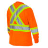 Pioneer Women's Hi-Viz BIRDSEYE Polyester Long-Sleeve Safety Shirt