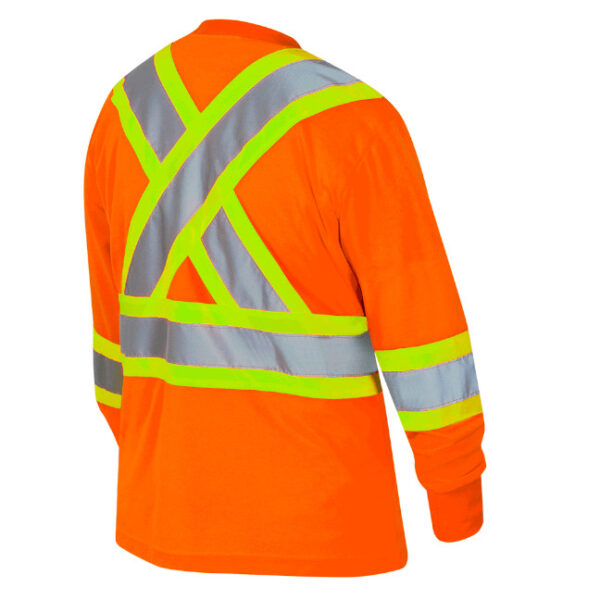 Pioneer Women's Hi-Viz BIRDSEYE Polyester Long-Sleeve Safety Shirt