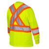 Pioneer Women's Hi-Viz BIRDSEYE Polyester Long-Sleeve Safety Shirt