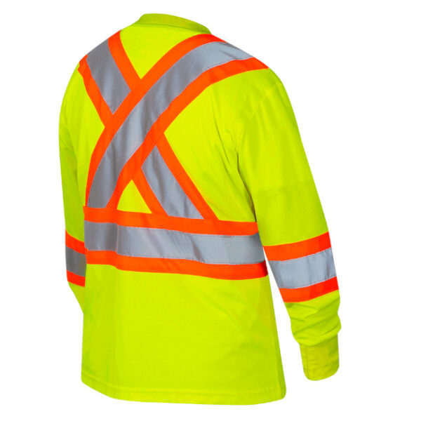 Pioneer Women's Hi-Viz BIRDSEYE Polyester Long-Sleeve Safety Shirt