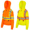 Pioneer Women's Hi-Viz Fleece Safety Hoodie