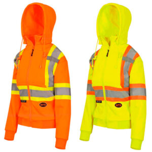 Pioneer Women's Hi-Viz Fleece Safety Hoodie