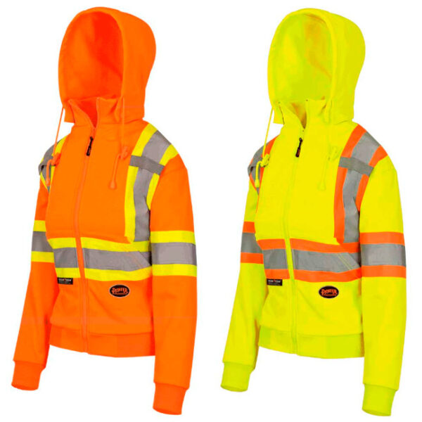 Pioneer Women's Hi-Viz Fleece Safety Hoodie