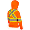 Pioneer Women's Hi-Viz Fleece Safety Hoodie