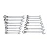 Gearwrench 85142 72-Tooth 12 Point Reversible Ratcheting Combination SAE/Metric Wrench Set 14-Piece
