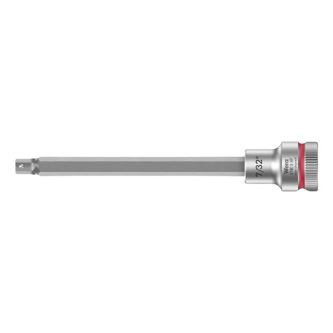 Wera 003088 8767 B HF Zyklop Hex-Plus 3/8" Drive Long Bit Socket with Holding Function-7/32"
