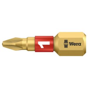 Wera 056400 851/1 PH1 x 25mm BiTorsion Diamond Coated Phillips Bit 10-Pack