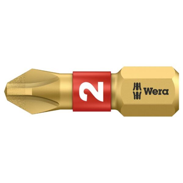 Wera 056402 851/1 PH2 x 25mm BiTorsion Diamond Coated Phillips Bit 10-Pack Wera 056402 851/1 PH2 x 25mm BiTorsion Diamond Coated Phillips Bit 10-Pack