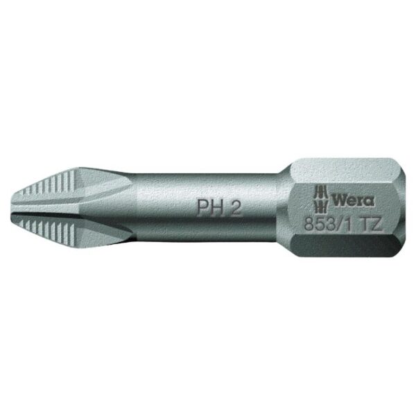 Wera 056660 853/1 PH1 x 25mm Torsion ACR Phillips Bit 10-Pack Wera 056660 853/1 PH1 x 25mm Torsion ACR Phillips Bit 10-Pack