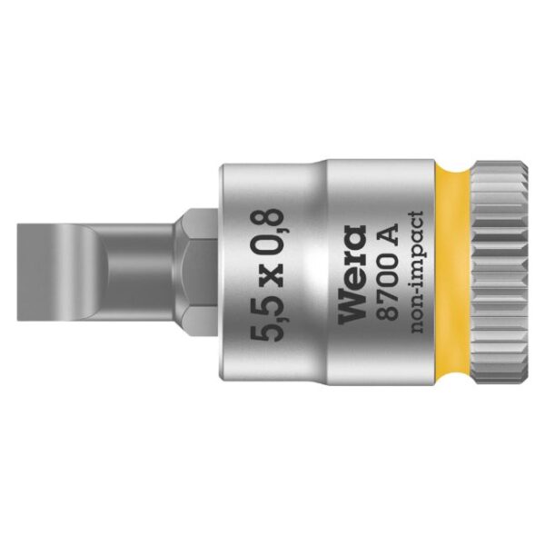 Wera 003320 8700 A FL Zyklop SAE Bit Socket with Holding Function 1/4" Square Drive x FL 0.8 x 5.5 x 28mm Wera 003320 8700 A FL Zyklop SAE Bit Socket with Holding Function 1/4" Square Drive x FL 0.8 x 5.5 x 28mm