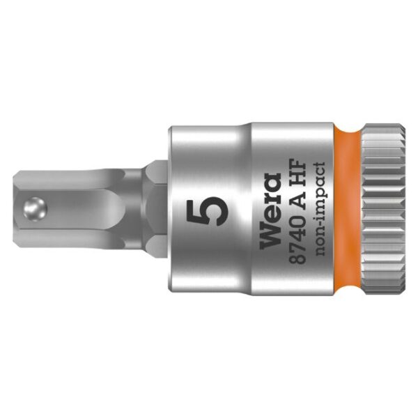 Wera 003335 8740 A HF Zyklop Bit Socket with 1/4" Drive with Holding Function, 5.0 x 28mm Wera 003335 8740 A HF Zyklop Bit Socket with 1/4" Drive with Holding Function, 5.0 x 28mm
