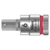Wera 003337 8740 A HF Zyklop Bit Socket with 1/4" Drive with Holding Function, 6.0 x 28mm