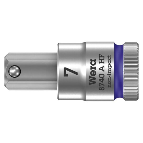 Wera 003341 8740 A HF Zyklop Bit Socket with 1/4" Drive with Holding Function, 7.0 x 28mm Wera 003341 8740 A HF Zyklop Bit Socket with 1/4" Drive with Holding Function, 7.0 x 28mm