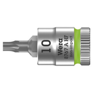 Wera 003362 8767 A HF Torx Zyklop Bit Socket 1/4" Drive with Holding Function , TX10 x 28mm