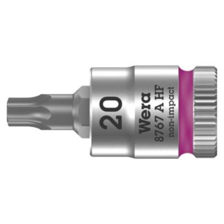 Wera 003364 8767 A HF Torx Zyklop Bit Socket 1/4" Drive with Holding Function , TX20 x 28mm