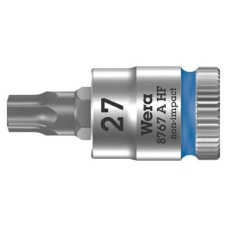 Wera 003367 8767 A HF Torx Zyklop Bit Socket 1/4" Drive with Holding Function , TX27 x 28mm