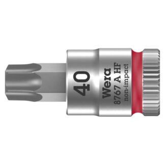 Wera 003371 8767 A HF Torx Zyklop Bit Socket 1/4" Drive with Holding Function , TX40 x 28mm