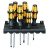 Wera 018287 932/918/6 Kraftform Plus Slotted/PoziDriv Screwdriver Set and Rack Wera 018287 932/918/6 Kraftform Plus Slotted/PoziDriv Screwdriver Set and Rack