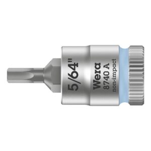 Wera 003380 8740 A Zyklop Hex-Plus Bit Socket 1/4" Drive, 5/64"