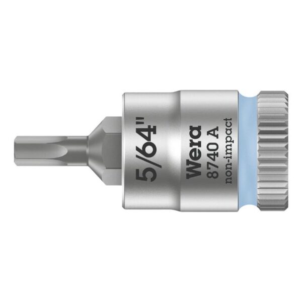 Wera 003380 8740 A Zyklop Hex-Plus Bit Socket 1/4" Drive, 5/64"