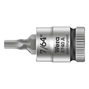 Wera 003382 8740 A Zyklop Hex-Plus Bit Socket 1/4" Drive, 7/64"