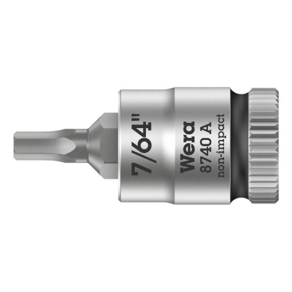 Wera 003382 8740 A Zyklop Hex-Plus Bit Socket 1/4" Drive, 7/64"