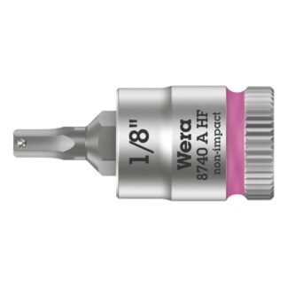 Wera 003383 8740 A HF Zyklop Hex-Plus Bit Socket 1/4" Drive with Holding Function, 1/8"