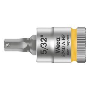 Wera 003385 8740 A HF Zyklop Hex-Plus Bit Socket 1/4" Drive with Holding Function, 5/32"