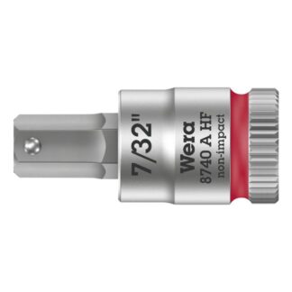 Wera 003387 8740 A HF Zyklop Hex-Plus Bit Socket 1/4" Drive with Holding Function, 7/32"