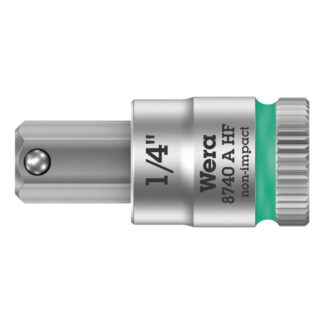 Wera 003388 8740 A HF Zyklop Hex-Plus Bit Socket 1/4" Drive with Holding Function, 1/4"