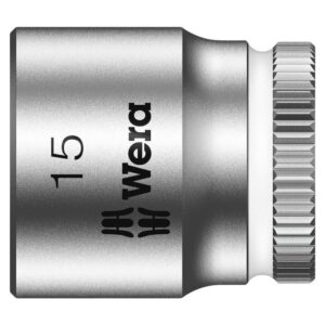 Wera 003499 8790 Zyklop Socket 1/4" Drive, 15mm