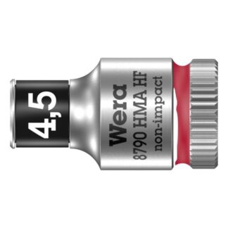 Wera 003718 8790 HMA HF Zyklop Socket, 1/4" Drive with Holding Function - 4.5mm
