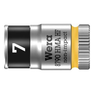 Wera 003722 8790 HMA HF Zyklop Socket, 1/4" Drive with Holding Function - 7.0mm